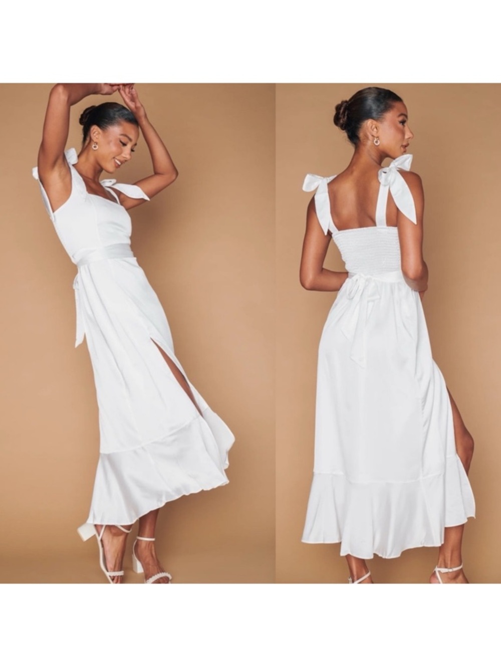 Show Me Your Mumu White Garden MIDI Dress